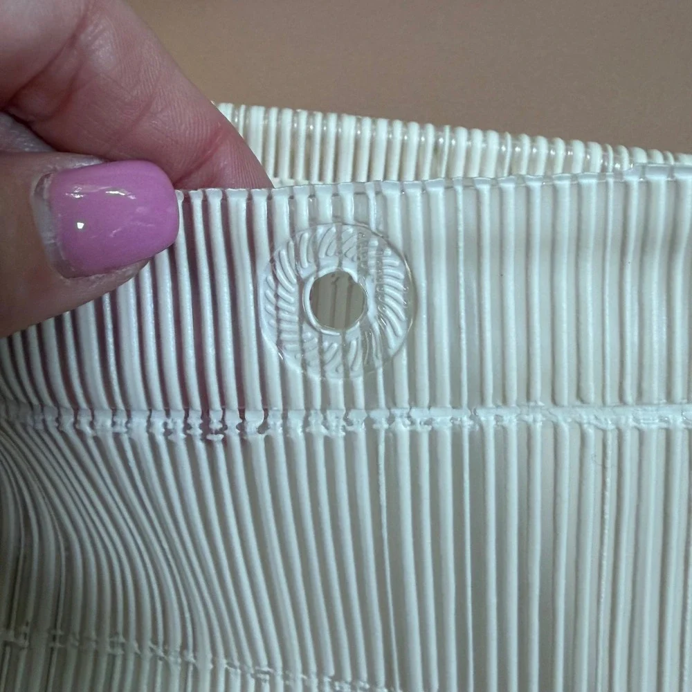 Vintage Jakson Bamboo Shower Curtain Bone 6x6 100% Vinyl Made in USA Retro MCM